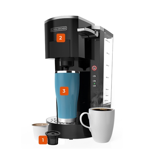 Single Serve Coffeemaker with Rapid Brew Technology